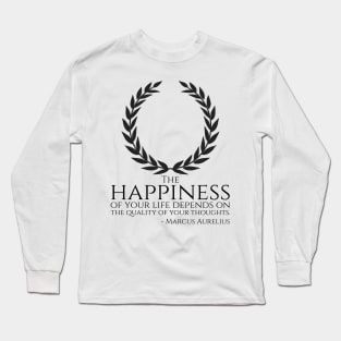 Stoic Philosophy Quote Caesar Marcus Aurelius Stoicism Long Sleeve T-Shirt